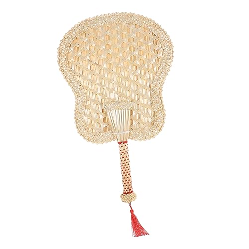 EPIGEIST Handgefertigter Sommerfächer Woven Paddle Fan für Kühlung und Dekoration für Outdoor Events Partys Wohnaccessoire Beige EPIGEIST Handgefertigter Sommerfächer Woven Paddle Fan für Kühlung und Dekoration für Outdoor Events Partys Wohnaccessoire Beige von EPIGEIST