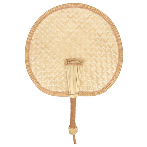 EPIGEIST Handgewebter Sommerfächer aus Leichter Tragbarer Handventilator im Chinesischen Stil für Hochzeit Freizeit zum Abwehren von Insekten Dekoratives Element Mittel Braun von EPIGEIST