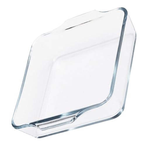 EPIGEIST Hitzebeständige Glas Backform mit Doppelgriffen Mikrowellen und Ofengeeignet Ovaler Auflaufform für Kuchen Gemüse Aufläufe Multifunktionales Kochgeschirr für Familie Party von EPIGEIST