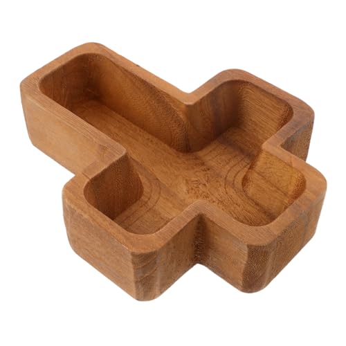 EPIGEIST Holz Servierplatte Kreuzform Dekorativer Holzschale Snack Schale Servierteller Für Salat Und Snacks Rutschfeste Oberfläche Familienfeier Küchenaccessoire EPIGEIST Holz Servierplatte Kreuzform Dekorativer Holzschale Snack Schale Servierteller Für Salat Und Snacks Rutschfeste Oberfläche Familienfeier Küchenaccessoire von EPIGEIST