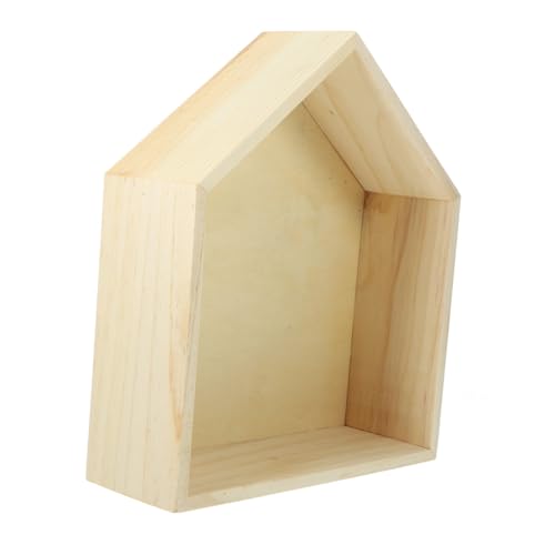 EPIGEIST Holz Wandregal Hausform Mittelgroßes Leichtes Schwebendes Wandboard Glatte Oberfläche Multifunktionales Wandregal für Schlafzimmer Wohnzimmer Büro und Dekorative Wanddeko EPIGEIST Holz Wandregal Hausform Mittelgroßes Leichtes Schwebendes Wandboard Glatte Oberfläche Multifunktionales Wandregal für Schlafzimmer Wohnzimmer Büro und Dekorative Wanddeko von EPIGEIST