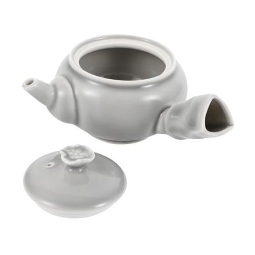 EPIGEIST Japanischer Keramik Teekessel mit seitlichem Griff Hitzebeständig Kleine Teekanne für losen Tee Praktisches Teewesen für Zuhause Elegantes Design Leicht und Platzsparend von EPIGEIST