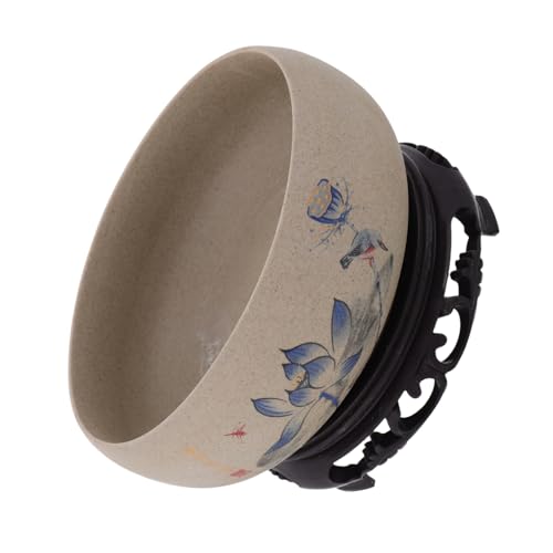 EPIGEIST Keramik Blumentopf Chinesischer Stil Lotus Schale Hydroponischer Pflanztopf mit Plastiksockel für Zimmerpflanzen Wasserpflanzen Dekoration Wohnzimmer Balkon EPIGEIST Keramik Blumentopf Chinesischer Stil Lotus Schale Hydroponischer Pflanztopf mit Plastiksockel für Zimmerpflanzen Wasserpflanzen Dekoration Wohnzimmer Balkon von EPIGEIST