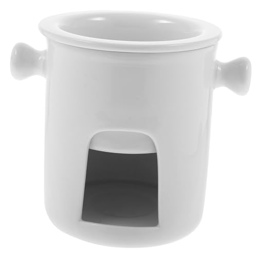 EPIGEIST Keramik Schmelztopf für Käse und Schokolade Fondue Tasse mit Teelichthalter Küchen Zubehör für Schmelzen von Butter und Eiscreme Wiederverwendbar Sicher und Langlebig von EPIGEIST