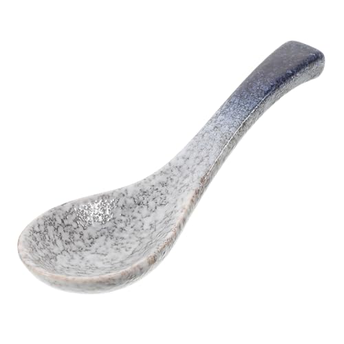 EPIGEIST Keramik Suppenlöffel Japanischer Stil Glasiert Retro Asiatisch Multifunktional für Suppe Reis Nudeln Home Restaurant Cereal Condiments Spoon EPIGEIST Keramik Suppenlöffel Japanischer Stil Glasiert Retro Asiatisch Multifunktional für Suppe Reis Nudeln Home Restaurant Cereal Condiments Spoon von EPIGEIST