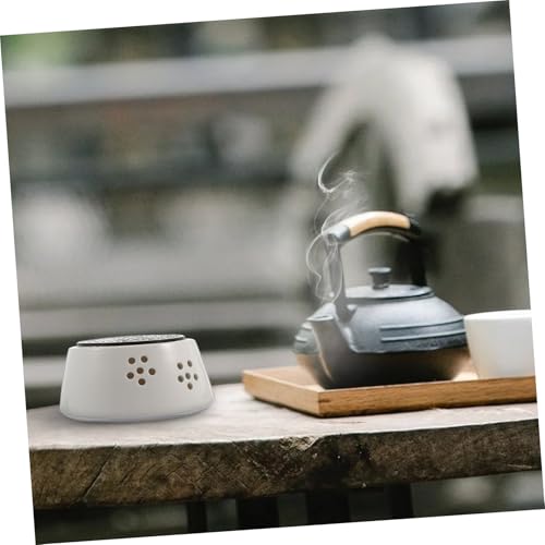 EPIGEIST Keramik Teewärmer Stövchen aus Weißer Porzellan mit Hohlmuster und Zinklegierung Praktisches Warmhalte Heizgerät für Tee und Speisen Hitzebeständig und Leicht zu Reinigen für EPIGEIST Keramik Teewärmer Stövchen aus Weißer Porzellan mit Hohlmuster und Zinklegierung Praktisches Warmhalte Heizgerät für Tee und Speisen Hitzebeständig und Leicht zu Reinigen für von EPIGEIST