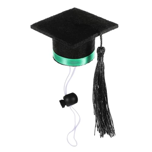 EPIGEIST Kleiner Haustier Doktorhut aus Filz Verstellbar und Leicht Abschlussmütze für Hamster Meerschweinchen Igel Modisches Kostümaccessoire für Kleine Haustiere und Party von EPIGEIST