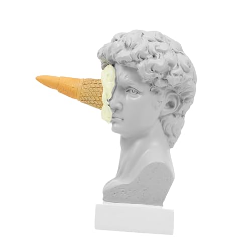 EPIGEIST Kreative David Statue Eiscreme Skulptur aus Hochwertigem Harz Dekorative Figur für Wohnzimmer und Büro Modernes Design als und Stilvolle Tischdekoration EPIGEIST Kreative David Statue Eiscreme Skulptur aus Hochwertigem Harz Dekorative Figur für Wohnzimmer und Büro Modernes Design als und Stilvolle Tischdekoration von EPIGEIST