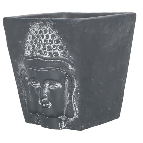 EPIGEIST Kreativer Beton blumentopf Buddha Skulptur Pflanzgefäß für Sukkulenten Zuhause Büro Garten Dekoration Langlebig und Einzigartig als Geschenk für Pflanzenliebhaber von EPIGEIST