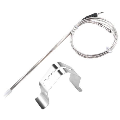 EPIGEIST Küchen Grillsonden Halter Edelstahl Clip Flexibel Langlebig für Bbq Ofen Smoker Temperaturfühler Fleischthermometer Zubehör von EPIGEIST
