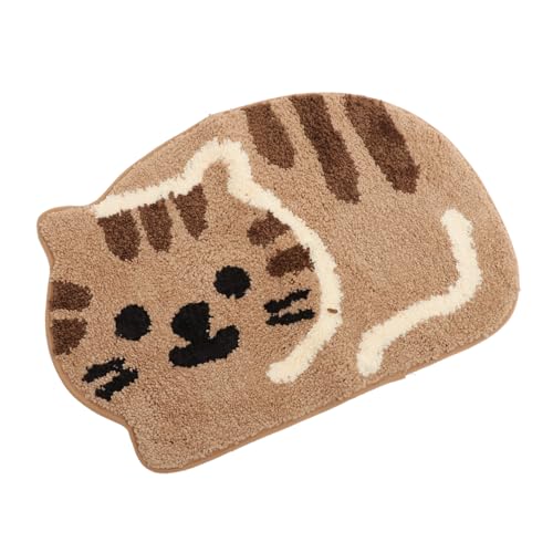 EPIGEIST Kuscheliger Katzen Bodenmatte mit Rutschfester TPR Unterseite Saugfähiger Badezimmerteppich Weicher Polyester Badvorleger für Wohnzimmer und Schlafzimmer Pflegeleicht und EPIGEIST Kuscheliger Katzen Bodenmatte mit Rutschfester TPR Unterseite Saugfähiger Badezimmerteppich Weicher Polyester Badvorleger für Wohnzimmer und Schlafzimmer Pflegeleicht und von EPIGEIST