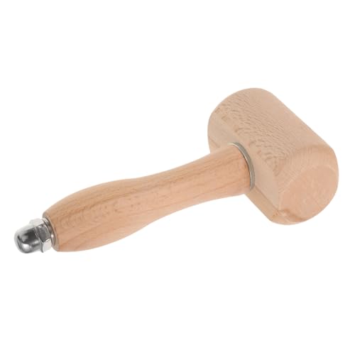 EPIGEIST Lederschneidehammer Holzgriff Ergonomisch Stoßfest Haltbar Mallet Hammer für Präzises DIY Lederhandwerk und Gravur Handgefertigtes Werkzeug zum Schutz Empfindlicher von EPIGEIST