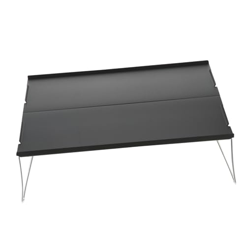 EPIGEIST Leichter Faltbarer Campingtisch aus Robustem Aluminiumlegierung Stabiler Outdoor Gartentisch für Picknick Strand Camping Platzsparend Praktischer Grauer Mini Beistelltisch von EPIGEIST