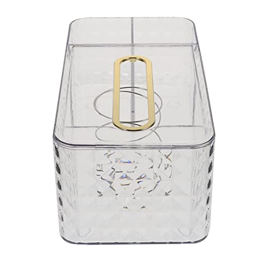 EPIGEIST Leichter Multifunktionaler Aufbewahrungs taschentuchspender mit Diamantstruktur Transparenter Tücherbox für Schreibtisch mit Integriertem Organizer für Brillen und Fernbedienungen EPIGEIST Leichter Multifunktionaler Aufbewahrungs taschentuchspender mit Diamantstruktur Transparenter Tücherbox für Schreibtisch mit Integriertem Organizer für Brillen und Fernbedienungen von EPIGEIST