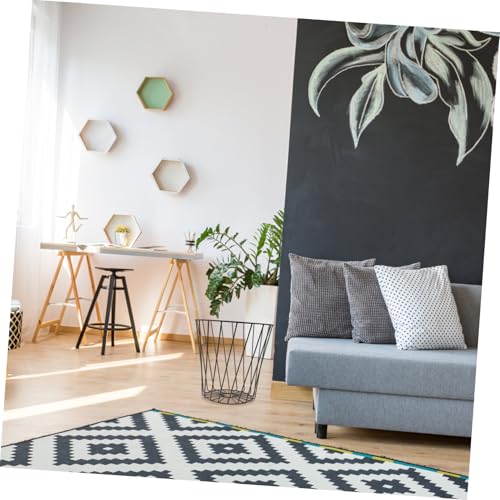 EPIGEIST Metall Mülleimer mit Hohlem Design Großer Kapazität Rostfrei und Langlebig Vielseitig als Abfallbehälter oder Regenschirmständer Modernes Schwarzes Dekor für Zuhause und Büro von EPIGEIST