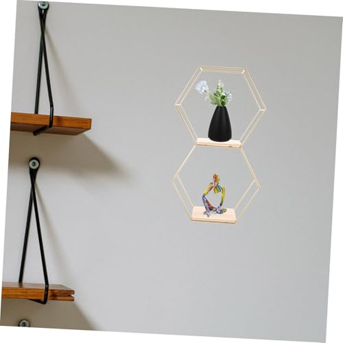 EPIGEIST Modernes Sechseckiges Wandregal aus Schwebendes Dekoratives Hexagon Regal in Gold Vielseitiges Home Shelf für Wohnzimmer Schlafzimmer Küche Robust und Langlebig EPIGEIST Modernes Sechseckiges Wandregal aus Schwebendes Dekoratives Hexagon Regal in Gold Vielseitiges Home Shelf für Wohnzimmer Schlafzimmer Küche Robust und Langlebig von EPIGEIST