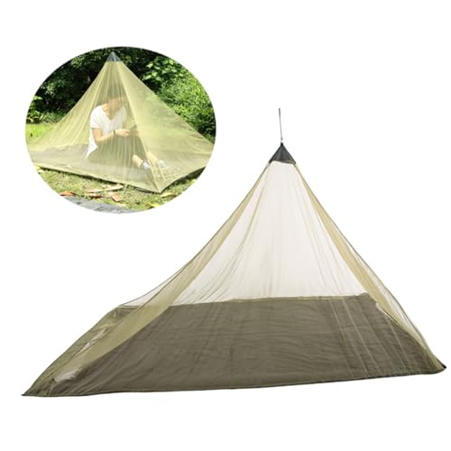 EPIGEIST Mückenfischzelt im Freien Garten Netz für Camping tragbares Dreieckszelt Outdoor-Zelt Grün von EPIGEIST