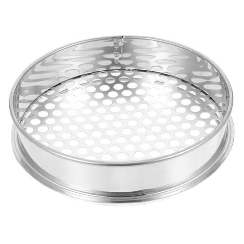EPIGEIST Multifunktionaler Gartensieb aus Edelstahl mit Rundlöchern Robuster Haushaltssieb für Erde Kompost Langlebig Verschleißfest für Gartenarbeit und Bodensiebung von EPIGEIST