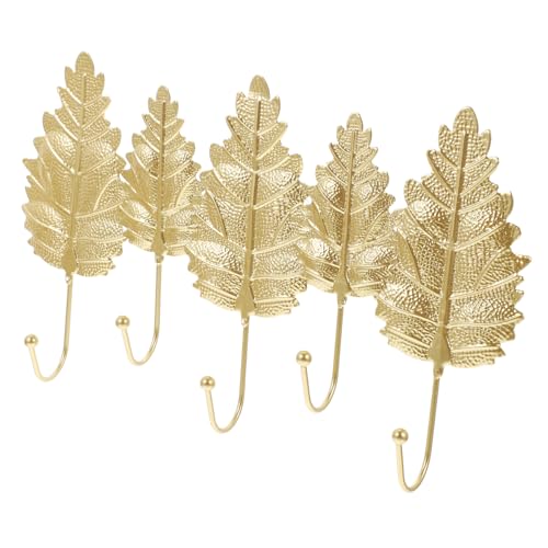 EPIGEIST Nordischer Garderobenhaken Blattform Goldbeschichtet Stabile Wandmontage Schwerlastfähig Vielseitiger Kleider und Mantelhaken für Jacken Hüte Mäntel Platzsparend für Flur und EPIGEIST Nordischer Garderobenhaken Blattform Goldbeschichtet Stabile Wandmontage Schwerlastfähig Vielseitiger Kleider und Mantelhaken für Jacken Hüte Mäntel Platzsparend für Flur und von EPIGEIST