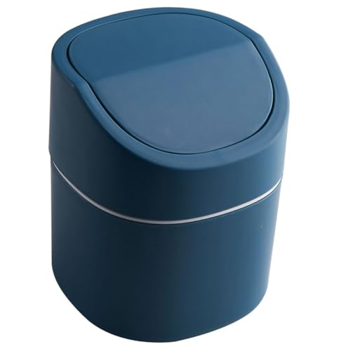 EPIGEIST Nordischer Mini Mülleimer mit Klappdeckel Kompakter Tischabfalleimer für Büro Küche und Badezimmer Geruchsneutraler Platzsparender Desktop Trashcan in Blau EPIGEIST Nordischer Mini Mülleimer mit Klappdeckel Kompakter Tischabfalleimer für Büro Küche und Badezimmer Geruchsneutraler Platzsparender Desktop Trashcan in Blau von EPIGEIST
