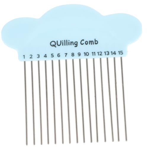 EPIGEIST Papier Quilling Kamm Cartoon Design Langlebiges DIY Werkzeug aus Kunststoff und Metall für Papierrollen Handwerk Leicht und Kompakt zum Basteln und Weben Zufällige Zufällige Farbe von EPIGEIST