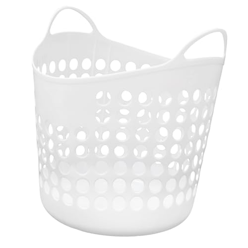 EPIGEIST Plastik Wäschekorb mit Tragegriff Mittlerer Runder Aufbewahrungskorb Robust Geruchlos Strapazierfähig Multifunktional für Kleidung Decken für Badezimmer und Wohnzimmer EPIGEIST Plastik Wäschekorb mit Tragegriff Mittlerer Runder Aufbewahrungskorb Robust Geruchlos Strapazierfähig Multifunktional für Kleidung Decken für Badezimmer und Wohnzimmer von EPIGEIST