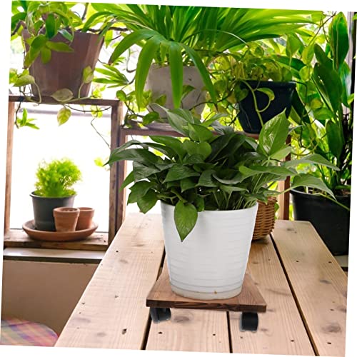 EPIGEIST Praktischer Dicker Blumentopf Untersetzer aus Massivem mit Robusten Bremsbaren Mobiler Pflanzenständer für Innen und Außenbereich Hohe Tragkraft Leicht zu Reinigen EPIGEIST Praktischer Dicker Blumentopf Untersetzer aus Massivem mit Robusten Bremsbaren Mobiler Pflanzenständer für Innen und Außenbereich Hohe Tragkraft Leicht zu Reinigen von EPIGEIST