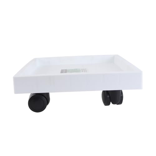 EPIGEIST Quadratischer Weißer Blumentopf Untersetzer aus Gehärtetem Material mit Verschiebbarer Pflanzenroller für Innen und Außenbereich Wasserfester Pflanzentopfständer mit Auffangschale EPIGEIST Quadratischer Weißer Blumentopf Untersetzer aus Gehärtetem Material mit Verschiebbarer Pflanzenroller für Innen und Außenbereich Wasserfester Pflanzentopfständer mit Auffangschale von EPIGEIST