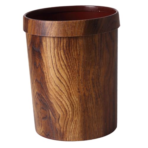 EPIGEIST Retro Mülleimer Holzoptik Abfallbehälter mit Druckring Design Umweltfreundlich Kreativer Aufbewahrungseimer für Haushalt Büro Bad Wohnzimmer EPIGEIST Retro Mülleimer Holzoptik Abfallbehälter mit Druckring Design Umweltfreundlich Kreativer Aufbewahrungseimer für Haushalt Büro Bad Wohnzimmer von EPIGEIST