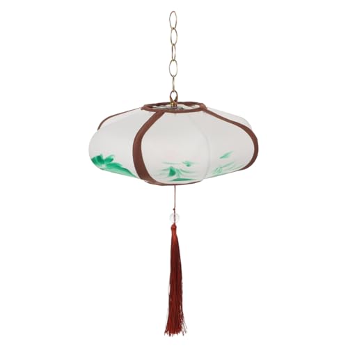 EPIGEIST Retro Stoff Lampenschirm Ufo Pendelleuchte mit Weichem Licht Einfacher Montage für Restaurants Wohnzimmer und Flurbereiche Asiatischer Stil Gemütliche Beleuchtung von EPIGEIST