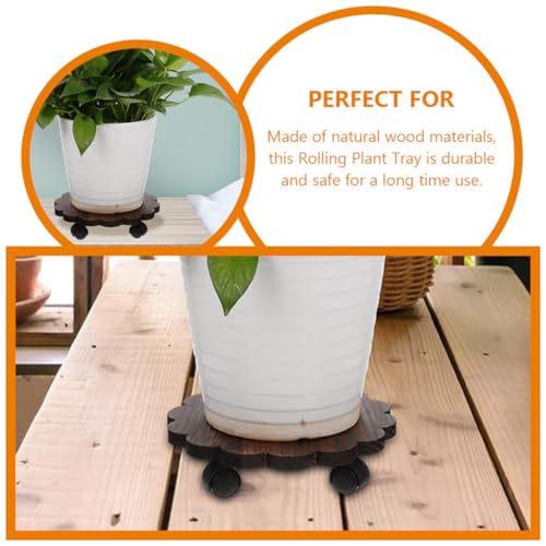 EPIGEIST Rollbarer Pflanzenuntersetzer mit Ø Feststellbaren Rädern Robuster Holzpflanzenroller für Drinnen und Draußen Mobiler Pflanzenständer für Schwere Blumentöpfe Vielseitiger EPIGEIST Rollbarer Pflanzenuntersetzer mit Ø Feststellbaren Rädern Robuster Holzpflanzenroller für Drinnen und Draußen Mobiler Pflanzenständer für Schwere Blumentöpfe Vielseitiger von EPIGEIST