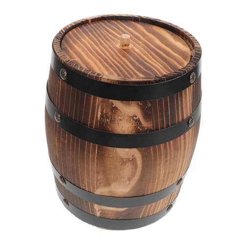 EPIGEIST Rustikaler Besteckhalter aus Karbonisiertem Holz Mini Utensilienbehälter für Gabeln Löffel Essstäbchen Kompakter Küchen Organizer für Zuhause Büro und Restaurant von EPIGEIST