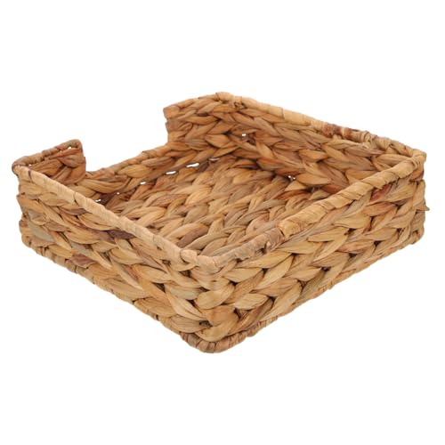 EPIGEIST Rustikaler Handgeflochtener Quadratischer Serviettenhalter aus Naturstroh Dekorative Taschentuchbox Multifunktionaler Aufbewahrungskorb für Wohnzimmer Küche Badezimmer EPIGEIST Rustikaler Handgeflochtener Quadratischer Serviettenhalter aus Naturstroh Dekorative Taschentuchbox Multifunktionaler Aufbewahrungskorb für Wohnzimmer Küche Badezimmer von EPIGEIST