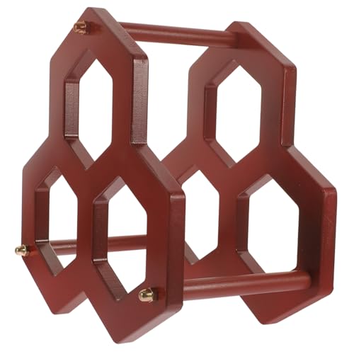 EPIGEIST Rustikales Kleines Weinregal aus Massivem Holz Stabiler und Verschleißfester Flaschenhalter Freistehend für Küchenarbeitsplatte Minimalistisches Design zur Weinaufbewahrung und von EPIGEIST