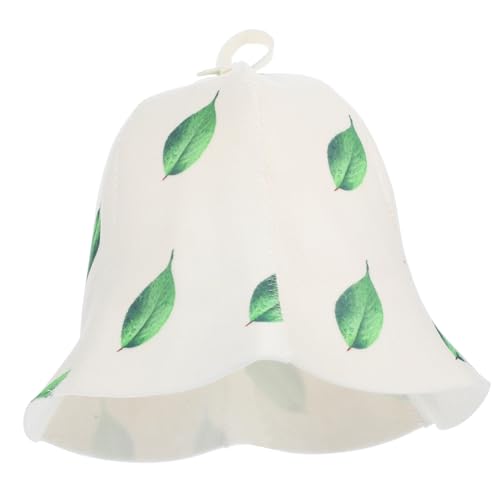 EPIGEIST Saunahut aus Atmungsaktivem Filz Wiederverwendbare Badekappe für Sauna und Spa Komfortable Kopfbedeckung für Damen mit Natürlichem Haar Leicht und Langlebig Passend für Kopfgrößen von EPIGEIST