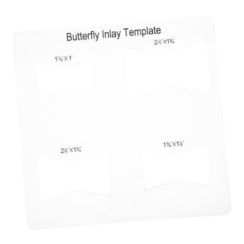 EPIGEIST Schmetterlings Inlay Schablone aus Acryl Router Jig für Präzises Markieren Robustes Holzverarbeitungstool Vielseitig für Heimwerker Renovierung und Bastelprojekte EPIGEIST Schmetterlings Inlay Schablone aus Acryl Router Jig für Präzises Markieren Robustes Holzverarbeitungstool Vielseitig für Heimwerker Renovierung und Bastelprojekte von EPIGEIST