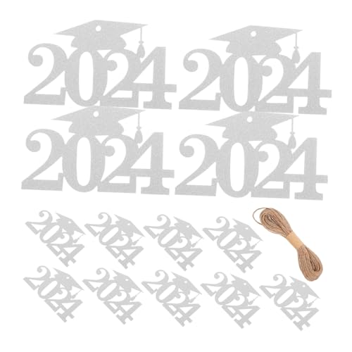 EPIGEIST Silberne Graduation Favor Tags Langlebige Dekorative Flaschenanhänger für Abschlussfeier Wiederverwendbare Tischdekoration Stilvolle DIY Party Accessoires EPIGEIST Silberne Graduation Favor Tags Langlebige Dekorative Flaschenanhänger für Abschlussfeier Wiederverwendbare Tischdekoration Stilvolle DIY Party Accessoires von EPIGEIST