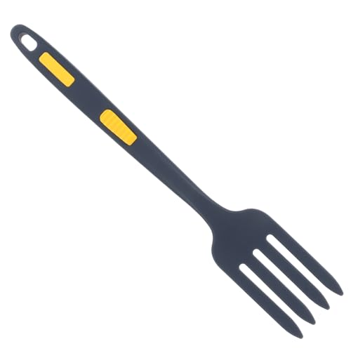 EPIGEIST Silikon Kochgabel Ergonomisch Langem Griff Rutschfest Hitzebeständig Pasta Salatgabel Küchenhelfer Praktisch Vielseitig für Familien Restaurant Camping von EPIGEIST