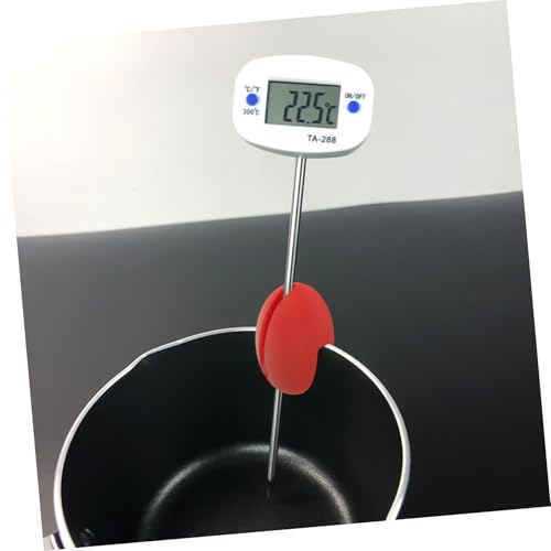 EPIGEIST Silikon Thermometer Clip Topfhalterung Temperaturfühler Klemme für Koch Backanwendung Rutschfest Hitzebeständig zum Fixieren von Temperatursonden Beim Kochen und EPIGEIST Silikon Thermometer Clip Topfhalterung Temperaturfühler Klemme für Koch Backanwendung Rutschfest Hitzebeständig zum Fixieren von Temperatursonden Beim Kochen und von EPIGEIST