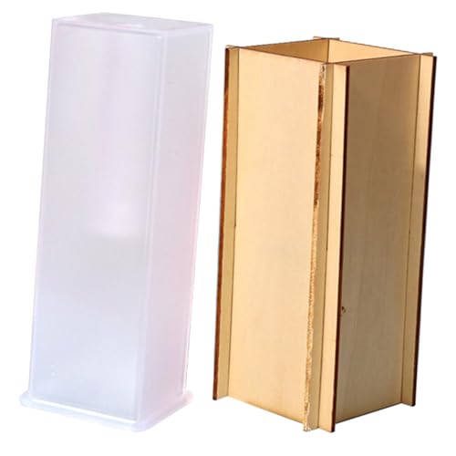 EPIGEIST Silikonform für Blumenvase Cuboid Gießform DIY Epoxidharz Vaseform Langlebig Transparent Einfach Entformbar für Kreative Wohnraumdekoration EPIGEIST Silikonform für Blumenvase Cuboid Gießform DIY Epoxidharz Vaseform Langlebig Transparent Einfach Entformbar für Kreative Wohnraumdekoration von EPIGEIST