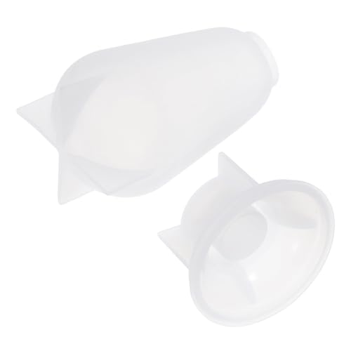 EPIGEIST Silikonform für Harzgießen mit Stabilem Sockel Hitzebeständige Klare Glühlampenform für DIY Kerzen Resinornamente Seifen und Bastelprojekte Multifunktional für Kreative Kunstwerke von EPIGEIST