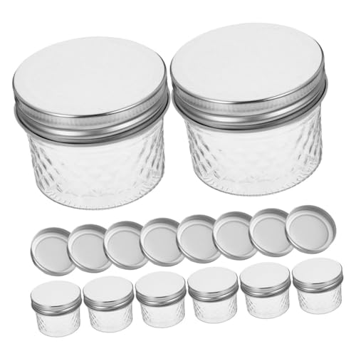 EPIGEIST Teiliges Marmeladengläser aus Klarem Glas mit Schraubdeckeln Wiederverschließbare Einmachgläser für Honig Marmelade und Haushaltsaufbewahrung Luftdicht und Praktisch von EPIGEIST