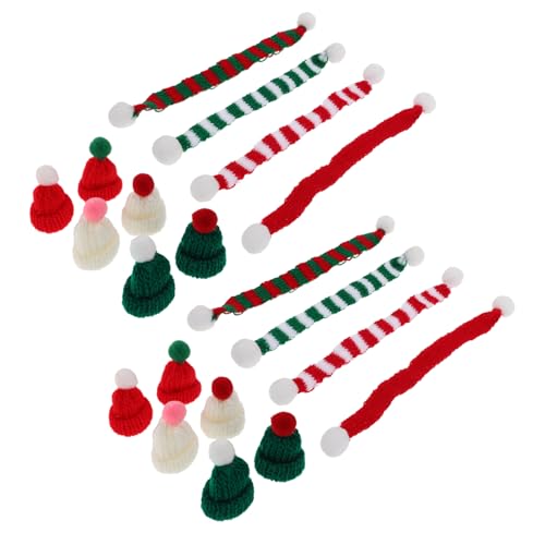 EPIGEIST Mini-weihnachtsmützen-Set Mit Kleinem Schal-Set Mini-strickpuppenmütze Schal Für Weihnachtsmann Kleiner Schneemann Kopfbedeckungsornamente Für DIY-bastelkunst Puppendekoration EPIGEIST Mini-weihnachtsmützen-Set Mit Kleinem Schal-Set Mini-strickpuppenmütze Schal Für Weihnachtsmann Kleiner Schneemann Kopfbedeckungsornamente Für DIY-bastelkunst Puppendekoration von EPIGEIST