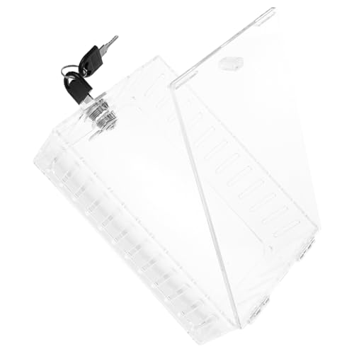 EPIGEIST Thermostat Schutzbox aus Transparentem Kunststoff mit Schloss Wandthermostat Abdeckung Wetterfeste Thermostat Sicherung für Zuhause und Büro und Kompatibel von EPIGEIST