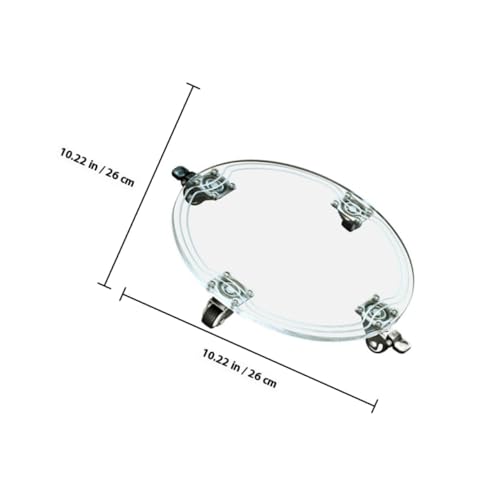 EPIGEIST Transparenter Runder Acryl blumentopfuntersetzer mit Stabile Pflanzgefäßbasis Praktische Pflanztopf unterlage Robust und Leicht zu Bewegen für Innen Außenbereiche von EPIGEIST