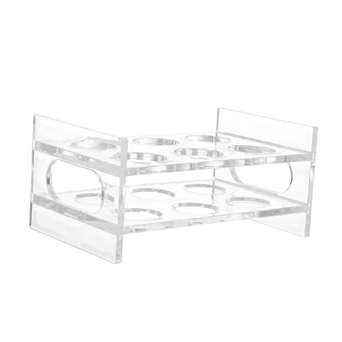 EPIGEIST Transparenter Schnapsglashalter Rund Reihig Fach Whisky Becher Halter Bar Theken Display Rack Wiederverwendbar Leicht zu Reinigen Robust für Gastronomie und Partys von EPIGEIST