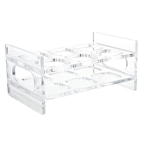 EPIGEIST Transparenter Whisky Cups Rack Robuster Liquor Cup Display Halter Praktischer Bar Shotglashalter für Party Hochzeit und Besondere Anlässe Reihig mit Quadratischen Fächern von EPIGEIST