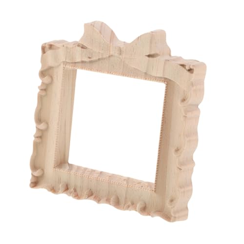 EPIGEIST Unbehandelter Mini Holz Bilderrahmen mit Schleife Natürlicher Holzrahmen Vintage DIY Fotohalter für Tisch Wanddekoration Handgeschnitzt Vielseitig Verwendbar EPIGEIST Unbehandelter Mini Holz Bilderrahmen mit Schleife Natürlicher Holzrahmen Vintage DIY Fotohalter für Tisch Wanddekoration Handgeschnitzt Vielseitig Verwendbar von EPIGEIST