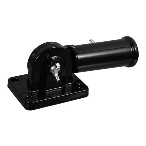 EPIGEIST Verstellbare Fahnenmast Halterung aus Schwerem Aluminium Robust und Windbeständig Wandmontage Flaggenhalter für Nationalflagge Gartenflagge und Windsack Schwarz von EPIGEIST