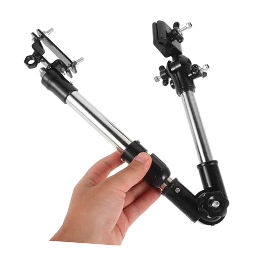 EPIGEIST Verstellbarer Klappbarer Regenschirmhalter aus Edelstahl für Kinderwagen Bikes Multifunktionaler Schirmhalter in Schwarz Stabile Rohrklemme für Fahrräder und Elektrofahrzeuge von EPIGEIST
